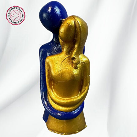 Uretti - Hülya 6683 El Yapımı Dekoratif Sarılmış Çift Biblo