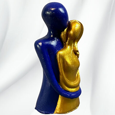 Uretti - Hülya 6683 El Yapımı Dekoratif Sarılmış Çift Biblo