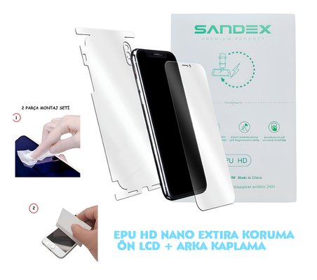 Oppo REALME 9 PRO NANO Ön Ekran + Full Arka Kaplama SET Esnek ULTRA İnce - SANDEX - EPU HD