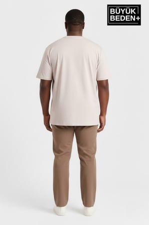 Erkek Büyük Beden A Baskılı 3xl-6xl Bisiklet Yaka Tshırt SPR26BTS510-12
