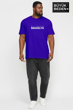 erkek büyük beden willamsburg brooklyn baskılı 3xl-6xl bisiklet yaka tshırt spr26bts510-16