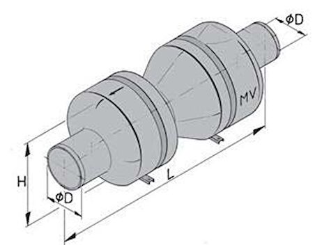 Vetus MV Muffler Tip MV090 11.5 LT