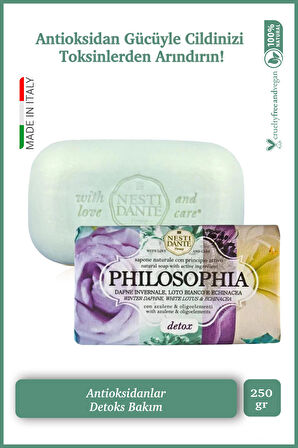 Sabun Philosophia Detox Antioksidant Arındırıcı Vegan Bakım 250 g