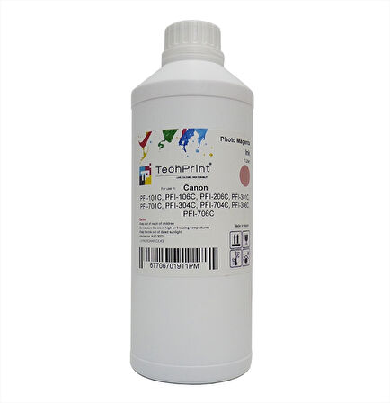 Canon PFI-706, PFI-701 Muadil Photo Magenta Dolum Mürekkebi, (Pigment) 1 Litre