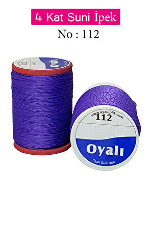 Oyalı 4 Kat Suni İpek İplik İğne Oyası Boncuk İpi Tığ Oyası No:112