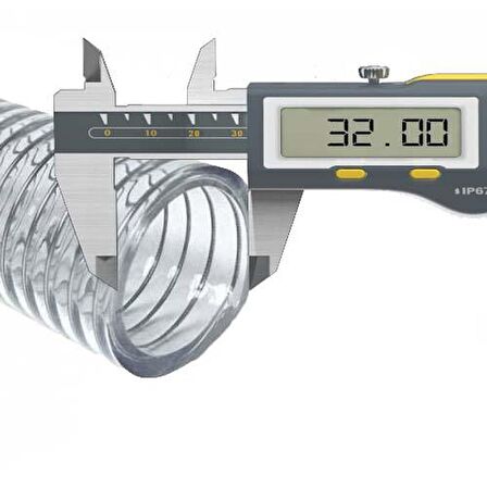 Şeffaf Telli Hortum - 25mm (1") (5 Metre)