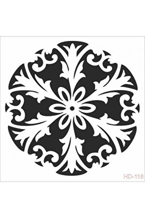 Hd118 Home Dekor Stencil 45x45