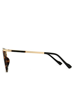 Sanches  80 Ler Tarzı Trend Leopar Kahve Güneş Gözlüğü Kadın Erkek Uv400 Korumalı Kahve Cam Pk004kh