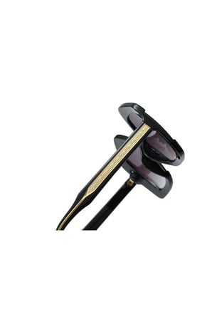 Sofistike Vintage Geometrik Büyük Siyah Kemik Kadın Güneş Gözlüğü Pk008sy Uv400 Cam Korumalı