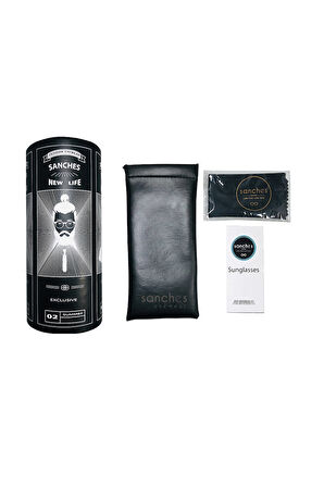 Sanches  Vintage Yuvarlak Polarize Altın Güneş Gözlüğü Kırmızı Cam Vintage 42.06