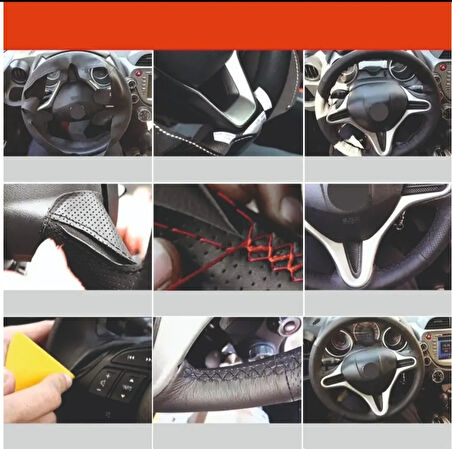 Dikmeli Direksiyon Kılıfı Honda Uyumlu Civic Fd6 Araca Özel