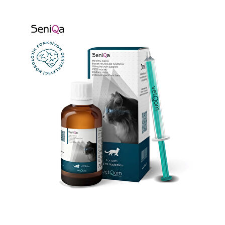 Seniqa Kedi Bilişsel ve Nörolojik Fonksiyon Destekleyici 45 Ml