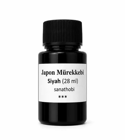 japon mürekkebi, kaligrafi, hat,ç izim, resim, fırça üstün kalite, koyu siyah ink 28ml-1 Ad