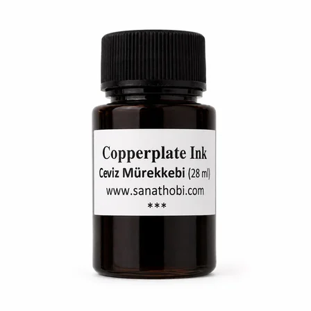 Copperplate İnk ceviz mürekkebi gölge yazı, sepya ceviz rengi 28ml-1 Ad