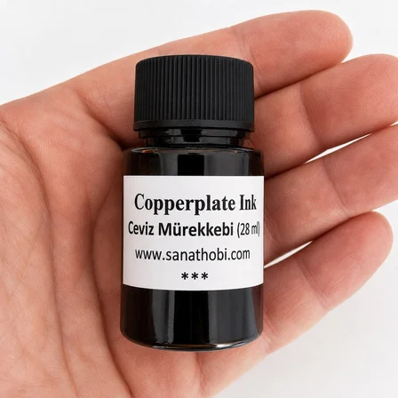 Copperplate İnk ceviz mürekkebi gölge yazı, sepya ceviz rengi 28ml-1 Ad