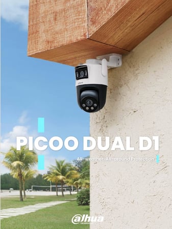 Dahua Picoo Dual D1 3MP+3MP WiFi Çift Lensli Güvenlik Kamerası 360° Görüş AI İnsan Takibi Gece Görüşü