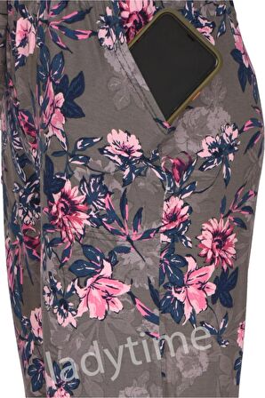 Nefes Alan Özel Likralı Viskon Cepli Kadın Pijama Altı