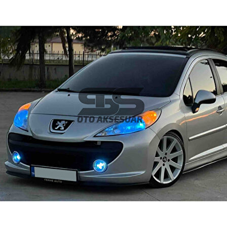 Peugeot 207 Cupra R Uyumlu Ön Lip Mat Siyah Ön Tampon Lip