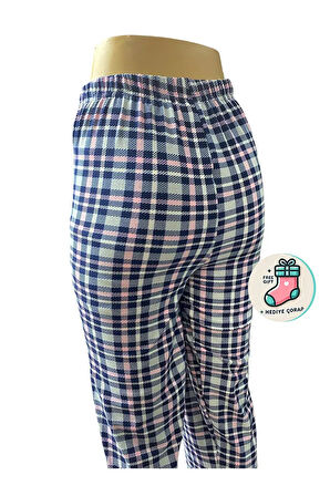 Lüx Unisex Mikro Süet Cepsiz Pijama Altı Tek Alt S8 - Çorap Hediyeli.