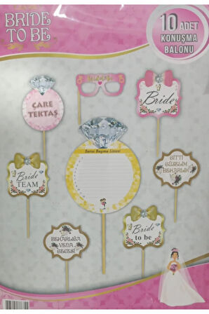 BRİDE KONUŞMA BALONU 10 LU