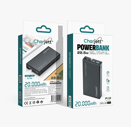 Charjett 4.5A 20.000 mAh Taşınabilir Şarj Cihazı