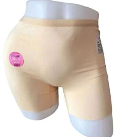 Kadın İz Yapmaz Dikişsiz Boxer 3'lü Paket Renk (SİYAH  - Beyaz  - Ten)