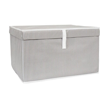 50x40x30 cm Baza Altı Kapaklı Hurç Büyük Boy Battaniye Yorgan Saklama Çantası Gardırop İçi Organizer