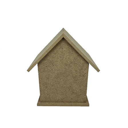 Küçük Boy Beşli Boyanabilir Ahşap Kuş Evi 13x10 Cm