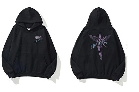 Nirvana Baskı Oversize Sweatshirt