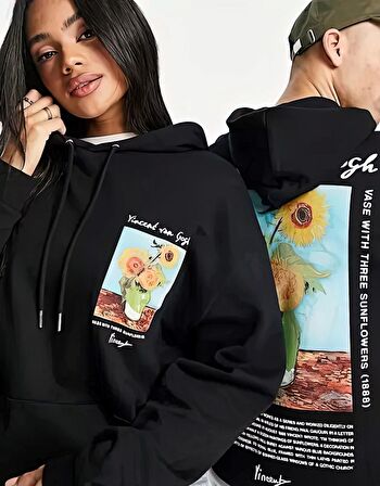 Vincent Van Gogh Baskı Oversize Sweatshirt