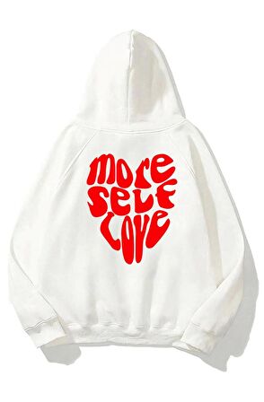 More Self Love Baskı Oversize Sweatshirt