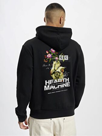 Unisex Sweatshırt Oversize Heart Machıne Baskı