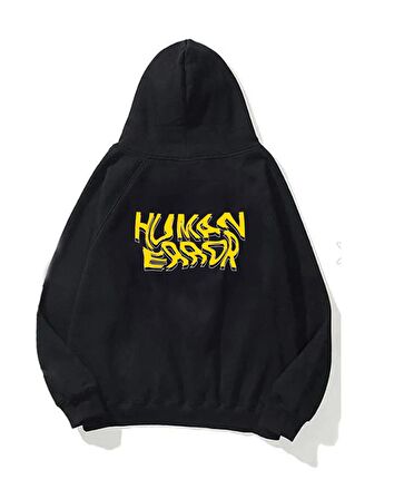 Unisex Sweatshırt Oversize Humman Error Baskı