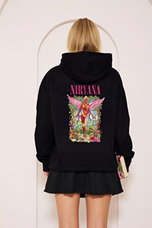 Nirvana Baskı Oversize Sweatshirt