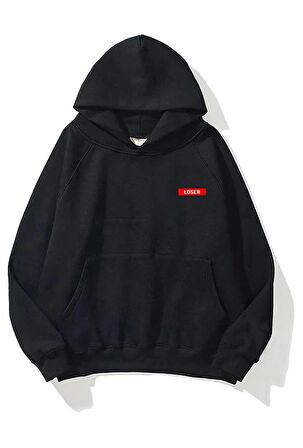 Loser Baskı Oversize Sweatshirt