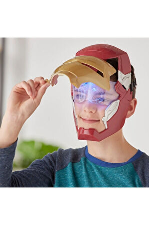 IRONMAN MASKE DEMİR ADAM MASKE SESLİ IŞIKLI  IRON MAN MASKE DİĞER FİGÜR OYUNCAKLAR İRONMAN
