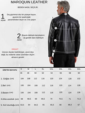 Stefan Erkek Gömlek Yaka Deri Mont