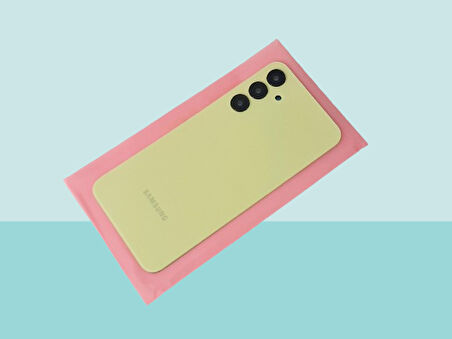 Tkgz - Samsung Galaxy A25 Arka Kapak (Cam Full Lensli) - SARI