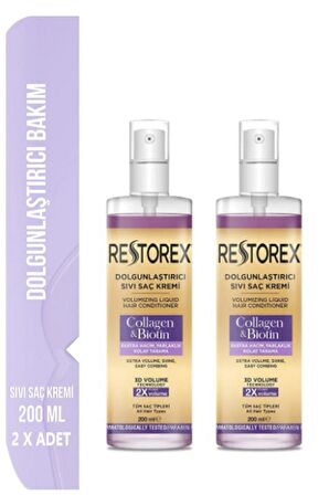 Dolgunlaştırıcı Sıvı Saç Kremi Kolajen & Biotin 200 Ml X Adet