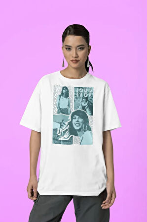 1989 Şarkıcı Taylor Swift Baskılı Oversize Tişört ,Unisex Tişört