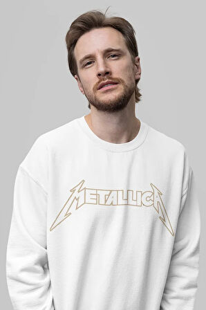 Metallica Rock Metal Müzik Grubu Baskılı Unisex Oversize Sweatshirt