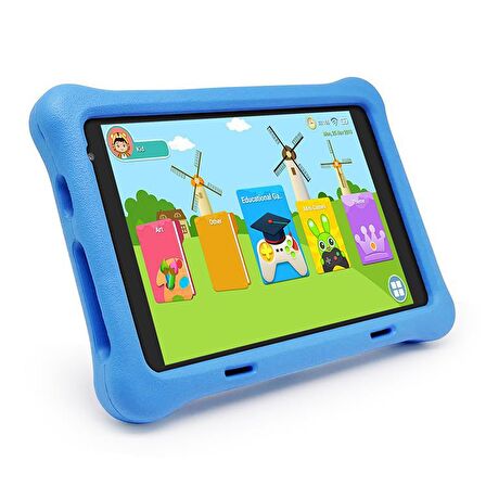  NPO RS407 2GB 32GB Android.11 8" IPS Ekran, A133 1.6GHz, Antişok Çocuk Tableti(Kids Tablet)-Mavi