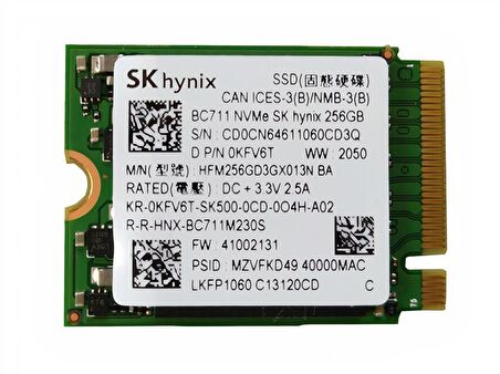 SK Hynix HFM256GD3GX013N M2 256 GB M.2 1400 MB/s 2850 MB/s SSD 