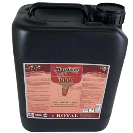 Masdisin Iobar Sağım Sonrası Daldırma Dezenfektanı 5 Lt