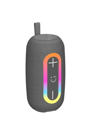 MINISO Miniso Lisanslı Renkli Kablosuz Hoparlör A160 Gri – RGB Aydınlatmalı Taşınabilir Model