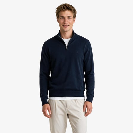 Nautica Erkek Lacivert Regular Fit Triko