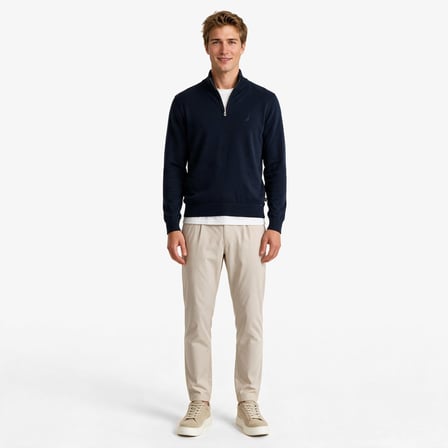 Nautica Erkek Lacivert Regular Fit Triko
