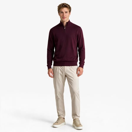 Nautica Erkek Kırmızı Regular Fit Triko