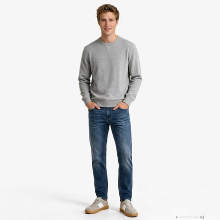 Nautica Erkek Gri Regular Fit Kazak