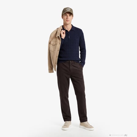 Nautica Erkek Lacivert Regular Fit Triko